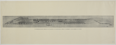 214841 Overzicht van het terrein van de Groenten- en Vruchtenveiling aan de Croeselaan te Utrecht.